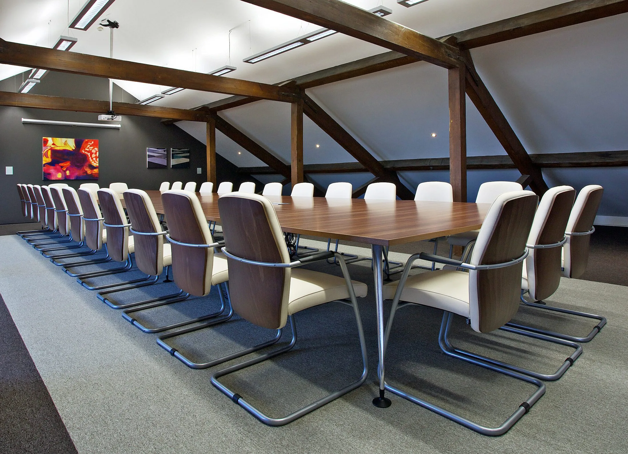 Solid Wood Boardroom Table by M2 Office Limerick